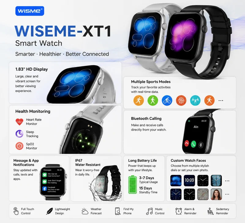 طقم ساعة ذكية WISME-X71